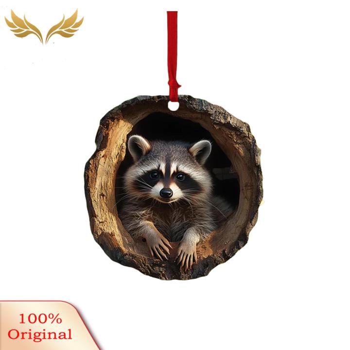 Holiday Hanging Decoration Adorable Forest Animal Christmas Ornaments Owls Raccoons Koalas Fun Holiday Decorations for Fun Holiday Ornament