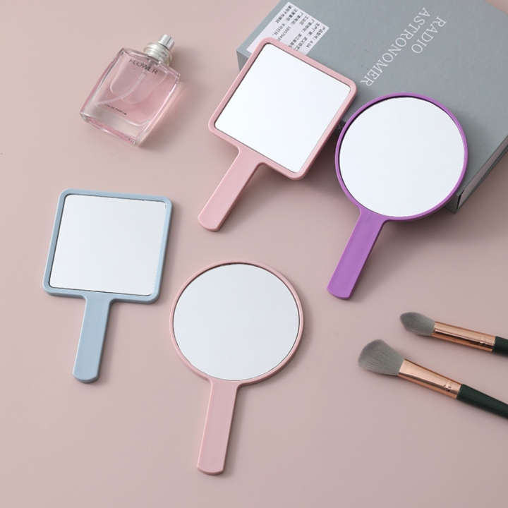 Stylish%20Hand%20mirror%20High-definition%20Square%20Handheld%20Vanity%20mirror%20Durable%20Lightweight%20Makeup%20mirror%20for%20SPA%20Salon%20Travel%20Home%20-%20Image%206