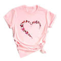 Fashion Ladies Cotton Short Sleeve Casual Girl's Print New T-Shirt. 