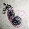 200 Pcs Black Elastic rubber band For women with 2pcs bag.