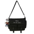 South KoreainsLarge Capacity Functional Bag Hong Kong Style Neutral Artistic Street Shooting Shoulder Messenger Bag Male Student Messenger Bag Female.