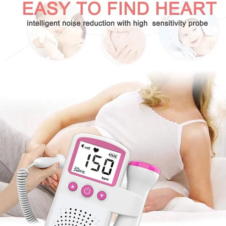 Pregnancy%20Baby%20Fetal%20Sound%20Heart%20Rate%20Detector%20LCD%20Display%20No%20Radiation%20Pregnant%20MonitorDoppler%20Fetal%20Heart%20Rate%20Monitor%20Home%20-%20Image%204