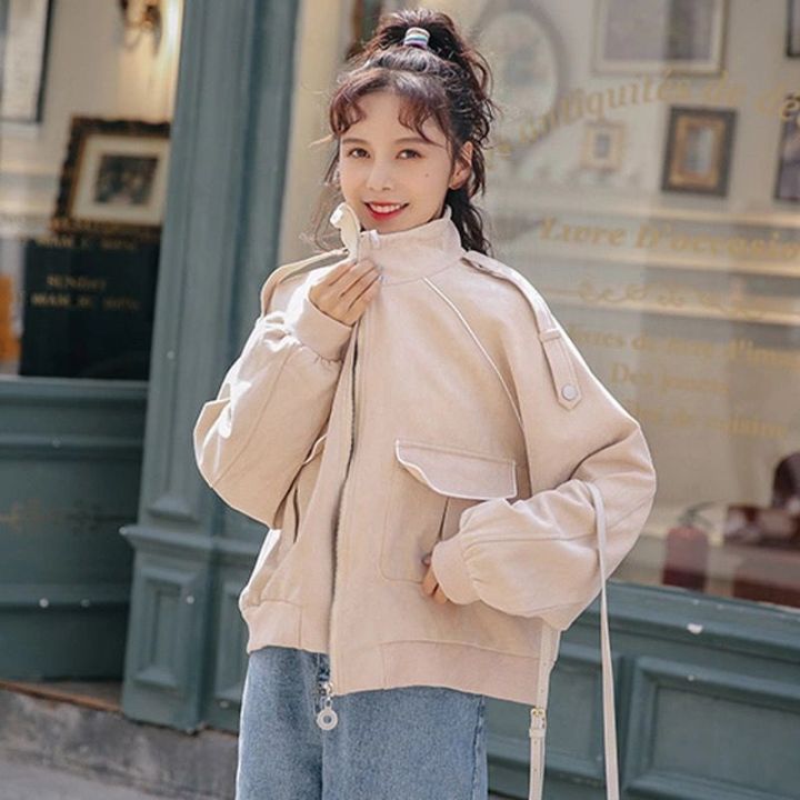 Spring%20and%20Autumn%20New%20Baseball%20Uniform%20Korean%20Style%20All-Matching%20Slimming%20Short%20Coat%20Female%20Student%20Small%20Fashion%20Jacket%20Top%20-%20Image%206