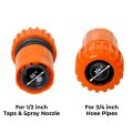 3/4-Inch Size Water Hose Pipe Nozzle Quick Connector (1-Pc) for Home Car Wash and Garden Watering.. 