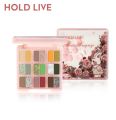 HOLD LIVE Rabbite Garden Petal Painting 18 Color Eyeshadow Palette Niche Makeup Milk Tea Earth Color Pearlescent Matte Makeup Vnce Lncei. 