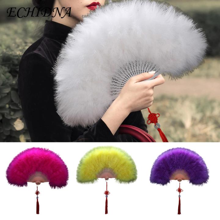 Folding%20Feather%20Fan%20Exquisite%20Champagne%20Fan%20with%20Tassels%20Elegant%20Handheld%20Feather%20Fan%20for%20Luxurious%20Events%20Photo%20Prop%20Fan%20-%20Image%207