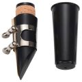 Plastic B Flat Clarinet Mouthpiece & Cap Clamp Woodwind Instents. 