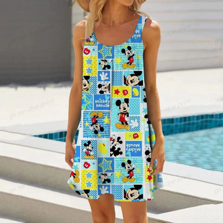 Disney%20Mickey%20Mouse%20Print%20Women%20Dress%20Vintage%20Woman%20Beach%20Dress%20Sling%20Midi%20Sleeveless%20Dresses%20Boho%20Girls%20Streetwear%20Night%20Dress%20-%20Image%202