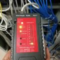 NF-469 Network Cable Tester RJ45 RJ11 Tester for Ethernet LAN Cable Landline Phone Wire Testing Tool.