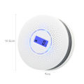 Migeet Smoke and Carbon Monoxide Alarm Smoke Detector Carbon Monoxide Detector Powered by batt-erys with LCD Display Voice Warning. 