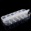 12 Compartment Jewellery Box Plastic Transparent Long Box Distributed Jewellery Earring Storage Box. 