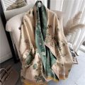 Thick Winter Warm Cashmere Scarf Hijab Women Print Double-sided Pashmina Shawl and Wrap Luxury Headscarves Bufanda Echarpe 2023.