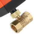 Motorized ball valve AC220V brass 2-way 3-wire 1-point G3/4 DN20 threaded connection flow control. 