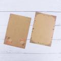 Kraft Paper Stationery Letterform Letter Pad Sketch Pad Letterhead Vintage Writing Paper Letter Paper Flower Design. 