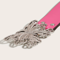 Y2k Belt Pink Belt Punk Belt Butterfly Buckle Belt Waistband. 