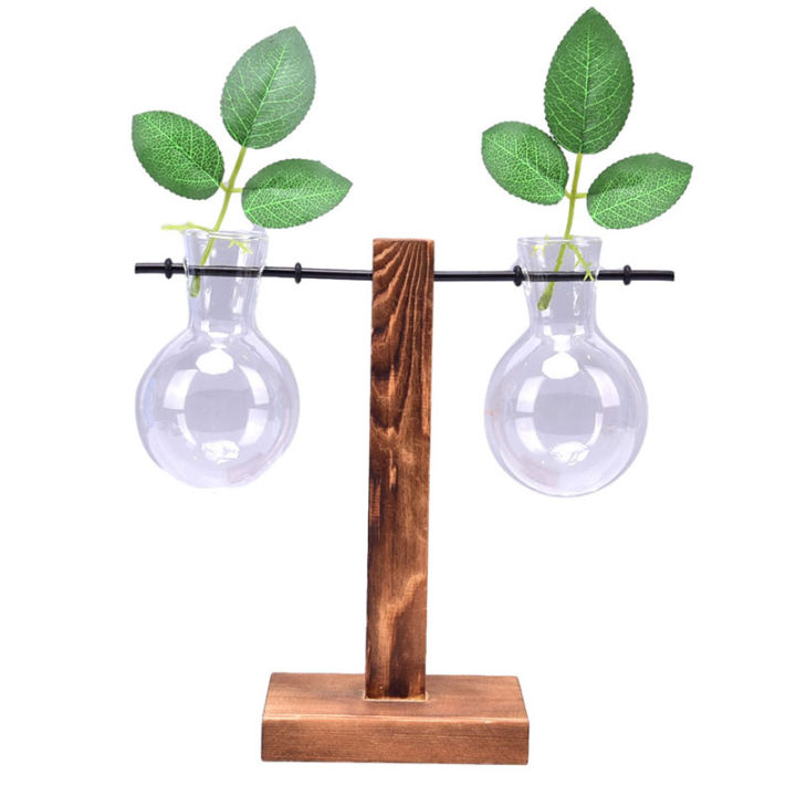 Plant%20Glass%20Vase%20Hydroponic%20Flower%20Pot%20Wooden%20Frame%20Stand%20Terrarium%20Home%20Decor%20-%20Image%204