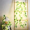 Artificial Ivy Vine Fairy Lights with 20 LED String – Battery Operated Green Leaf Garland for Bedroom, Wall, Wedding, Party, Balcony & Home Decoration.