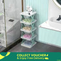 New Shoe Rack, Vertical Shoe Tower, Narrow Corner Shoe Rack, Shoe Shelf, DIY Free Standing Shoes Storage Organizer for Small Entryway,Hallway, Living Room, Bedroom (30x28x17.5cm 5 layers). 