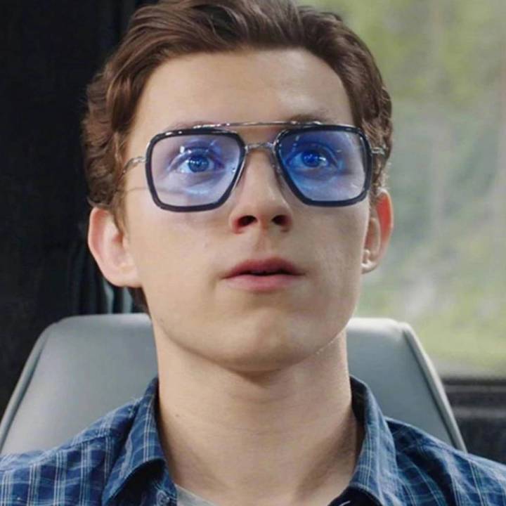 Spider-Man Glasses Endgame Tony Stark Square Sunglasses