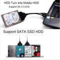 Usb3.0 Usb 3.0 To Sata 7+22Pin To Usb2.0 Adapter Cable For 2.5 Hdd Laptop Hard Disk Drive Sata Hard Drive Cable With Power Usb. 