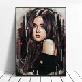 Korean Girl Fashion Pretty Hd Print Painting Group Black Pink Art Canvas Poster Home Wall Fashion Girl Room Living Decor Poster. 