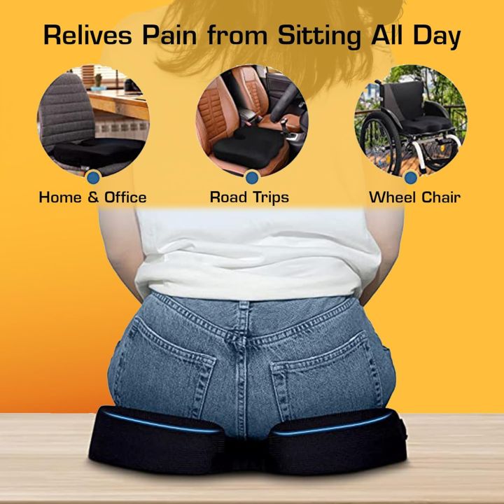 Seat%20Cushions%20for%20Office%20Chairs,Memory%20Foam%20Coccyx%20Cushion%20Pads%20for%20Tailbone%20Pain,Sciatica%20Relief%20Pillow,Correct%20Sitting%20Posture%20-%20Image%205