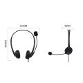 SOYTO SY490 Teaching Office Network Class Student Education Computer Headset, Style: Double Ear Black Separation USB.