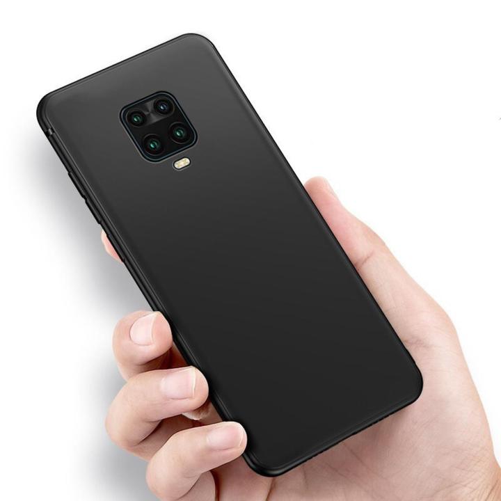 For Xiaomi Poco M2 Pro Premium Silicone Matte Soft Phone Case - Black