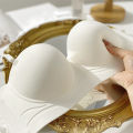 Seamless bra beautiful back bra gathered bra U back push up bra 3D CUP soft bra.