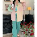 French Super Fairy Senior Elegant Long Sleeve Blouse Women's Early Autumn Thin Design Sense Macaron Color Series Patchwork Shirt. 