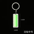 Douyin laser engraving word gift stainless steel car key pendant anti-loss number plate license plate key chain. 