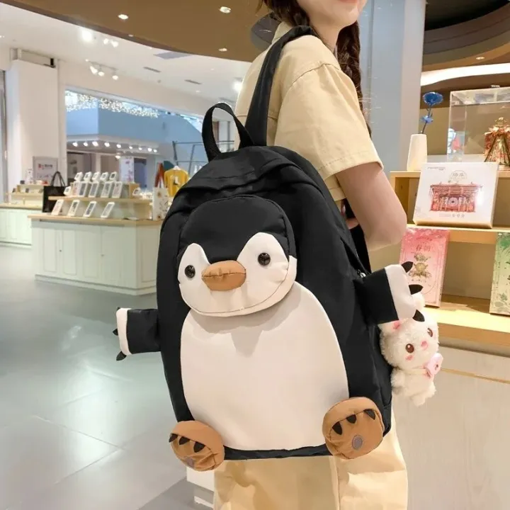 Women's%20Backpack%20Large%20Female%20Rucksack%20Backpacks%20for%20School%20Teenagers%20Girls%202023%20Cute%20Cartoon%20Penguin%20Student%20Korean%20Bagpack%20-%20Image%203