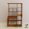 Modern Open Shelves Storage with Double Cabinet Drawers | Premium Design & Quality by Premium Furniture - Minimalistic Sophistication. 