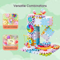 HelloKimi  Electric Building Block Gear Toy Set DIY Plastic Brick Toys Colourful Building Block Large Particle Electric Gear Rotating Assembly Block Children Early Education Puzzle Fun Learning Blocks Gifts for Birthday. 