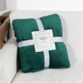 Winter Flannel Blankets For Beds Soft Warm Fluffy Faux Mink Throw Solid Color Sofa Cover Bedspread Plaid Blankets.