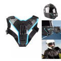 Helmet Chin Easily Mountable and Removable Mobile Mount or Holder for Motorcycle Helmet - Black. 