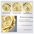 OLEVS Watch For Mans Original Waterproof 2024 Fashion Athletic Stainless Steel Calendar Luminous Quartz Watch 3626. 