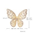 Cubic zirconia butterfly finger ring ladies ring fashion jewelry. 