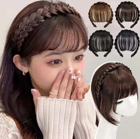 Artificial Hair Headband Wig Bangs Hairband Hair Extension Women