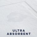 Pearl Linens 100% Cotton Bath Mat – 20x30 Inch, Soft & Absorbent, Quick Dry, 687 GSM, Machine Washable, White Bathroom Mats for Shower & Tub. 