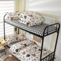 insBed Sheet Four-Piece Cartoon Amusement Park Non-Slip Bed Sheet Double Quilt Cover Student Dorm Bedding.