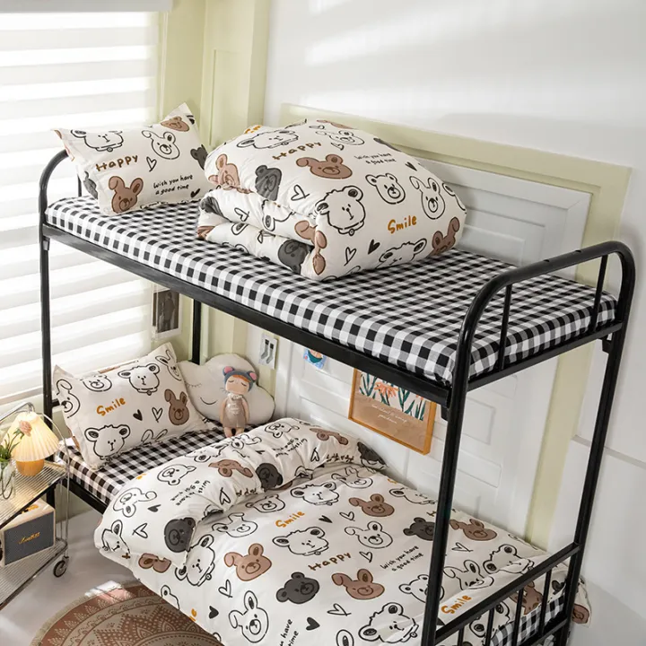 insBed%20Sheet%20Four-Piece%20Cartoon%20Amusement%20Park%20Non-Slip%20Bed%20Sheet%20Double%20Quilt%20Cover%20Student%20Dorm%20Bedding%20-%20Image%202