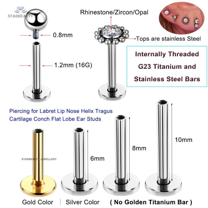 2Pcs%2016G%20Internally%20Threaded%20G23%20Titanium%20Steel%20Bar%20Opal%20Ear%20Piercing%20Jewelry%20Helix%20Tragus%20Cartilage%20Earrings%20Labret%20Nose%20Stud%20-%20Image%202