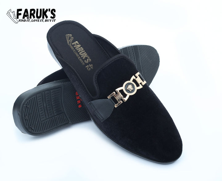 New%20Fashionable%20Velvet%20Half%20Shoe%20For%20Men%20-%20Image%202