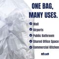Medium capacity Trash / Garbage  Bag 90/50/30 Pcs (18 /24 inch )  Semi transparent white color By Safe Zone. 