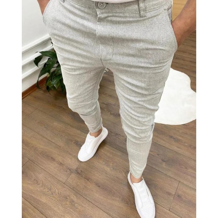 Men's%20Casual%20High%20Stretch%20Thick%20Pencil%20Pants%20New%20Solid%20Color%20Slim%20Fit%20Business%20Formal%20Office%20For%20Men%20Daily%20Wear%20Cotton%20Trousers%20-%20Image%203