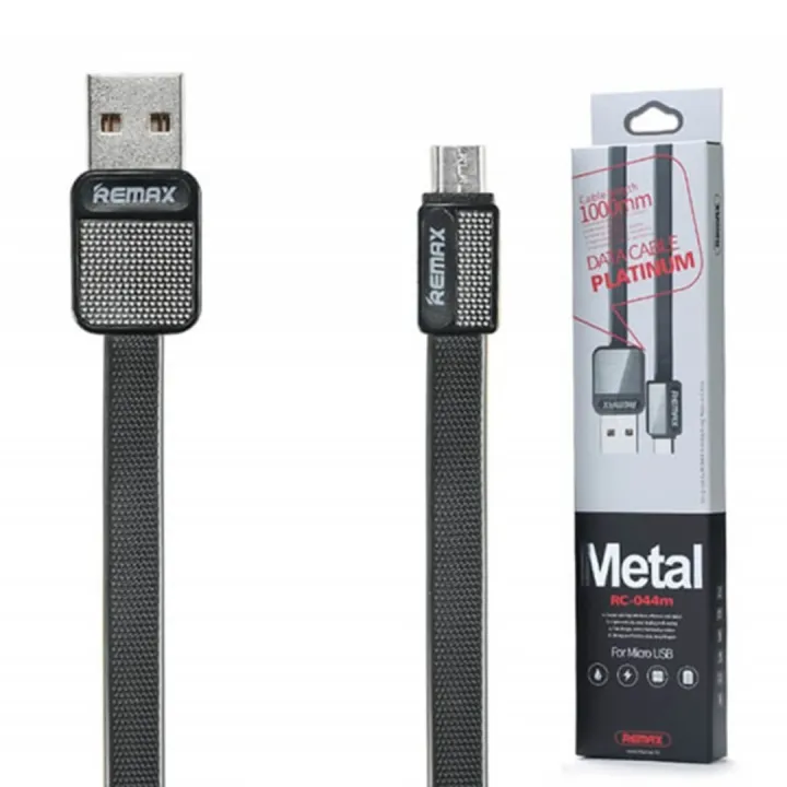 Remax%20Metal%20Micro%20USB%20Platinum%20Data%20Cable%20RC-044m%20Black%20Color%20-%20Image%202