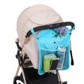 Four-color linen stroller hanging bag baby stroller back hanging bag baby out storage bag. 