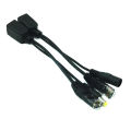 Power Over Ethernet Passive PoE Adapter Injector + Splitter Kit PoE Cable Black. 