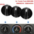 Fit for - Truck 2000-2006 Temperature Control Knobs Dials Heater A/C Air Condition Fan Set of 3 55905-0C010. 